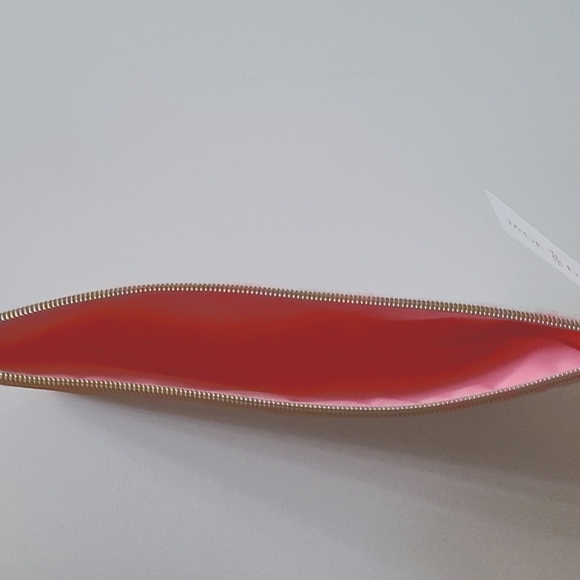 NWT Team Bride clutch, pink and white stripes - Picture 5 of 5